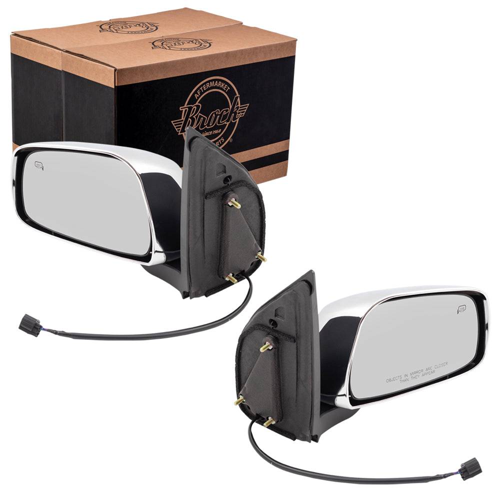 Power Mirror for 2005-2019 Frontier Crew Cab SL Heated for 2005-2012 Pathfinder for 2011-2012 Equator 8470282Z41 Set NI1320291