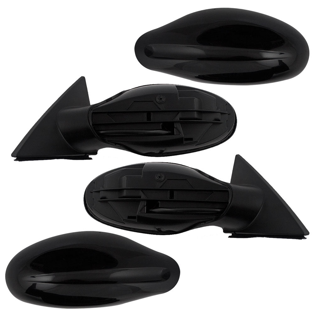 Driver and Passenger Power Side View Mirrors Heated Compatible with 05-06 Altima 96302ZB170 96301ZB170