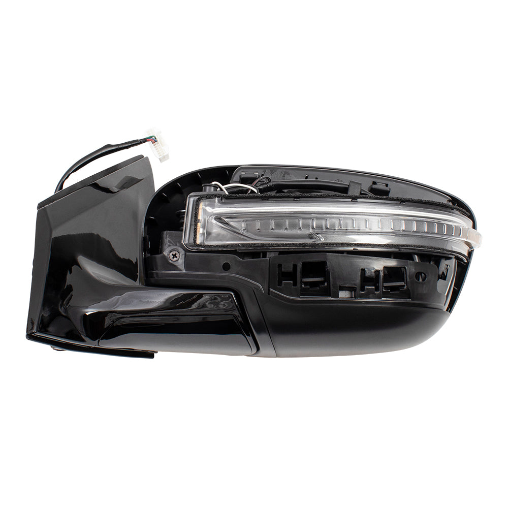 BROCK Drivers Power Side View Mirror w/ Signal Left Compatible with 16-18 Murano 963025AA4A 963734BA0A