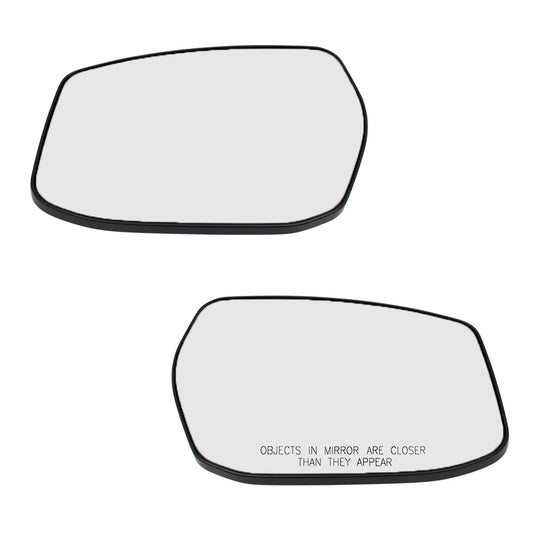 Mirror Glass with Base for 2013-2018 Altima Sedan Turn Signal Indicator for 2013-2019 Sentra 963663TH2A Set NI1324106