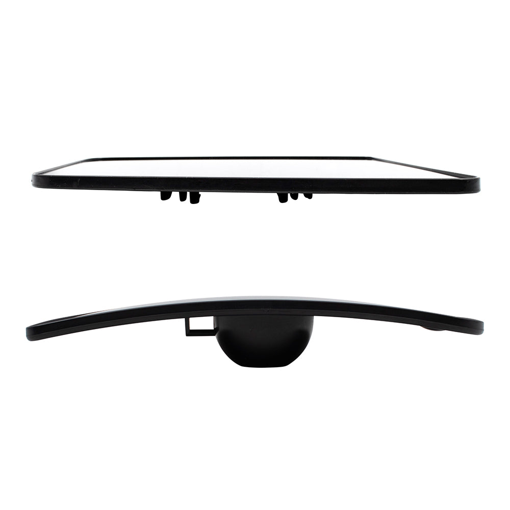 Brock Replacement Upper and Lower 4 Pc Set Side Door Mirror Glass with Bases Compatible with 2012-2019 NV1500 NV2500HD NV3500HD