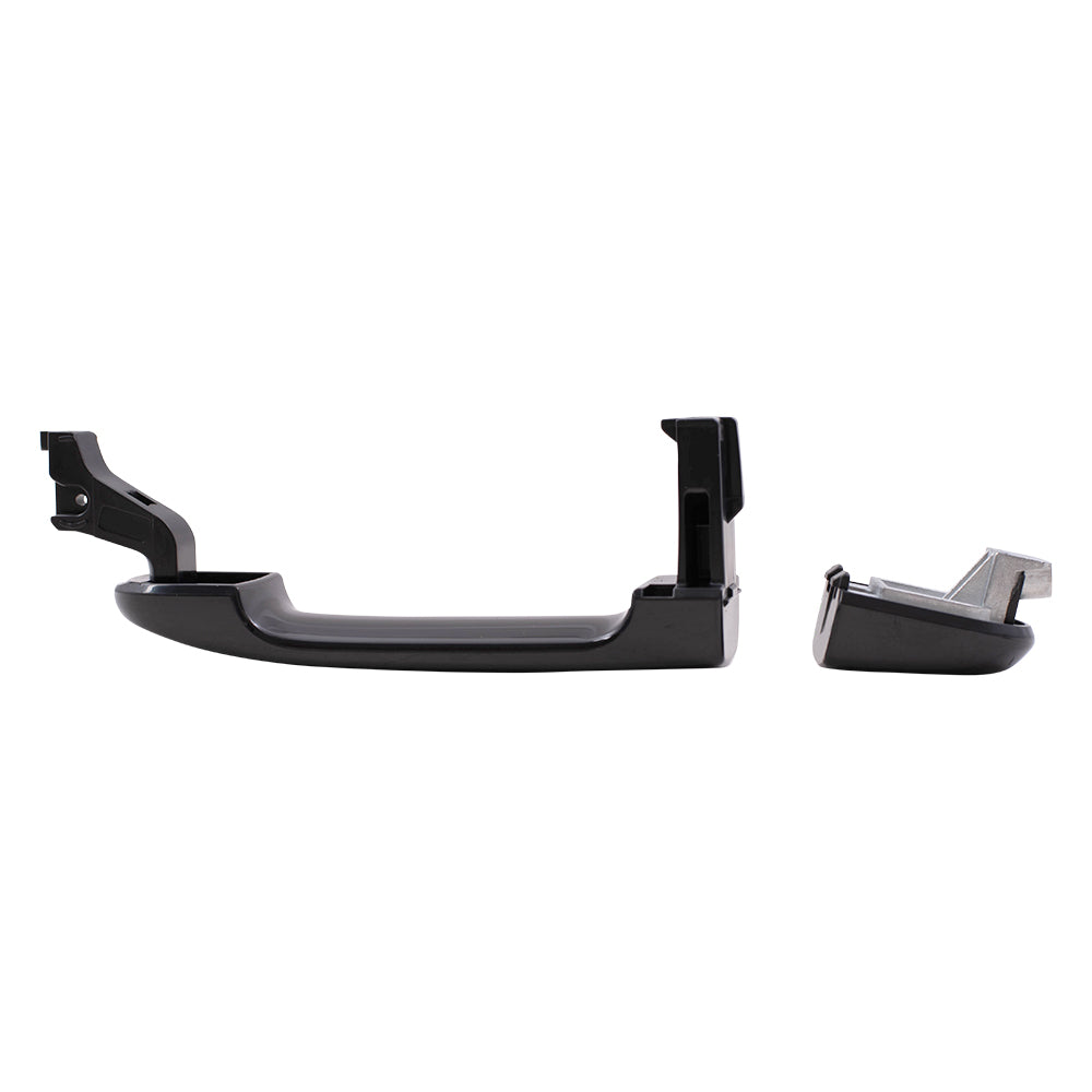 Brock Replacement Passengers Front Rear Exterior Outside Door Handle Compatible with 07-11 Versa Hatchback & Sedan 82646-EL12B