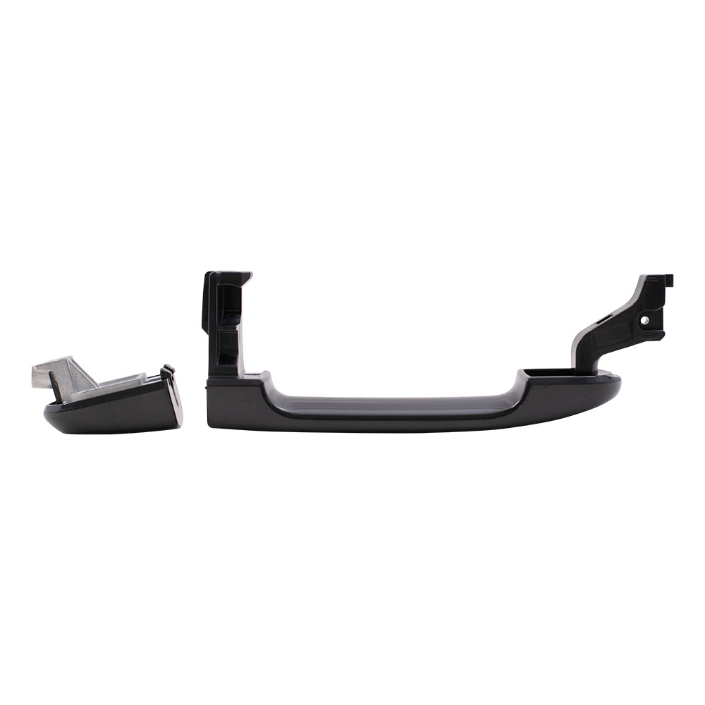 Brock Replacement Passengers Front Rear Exterior Outside Door Handle Compatible with 07-11 Versa Hatchback & Sedan 82646-EL12B