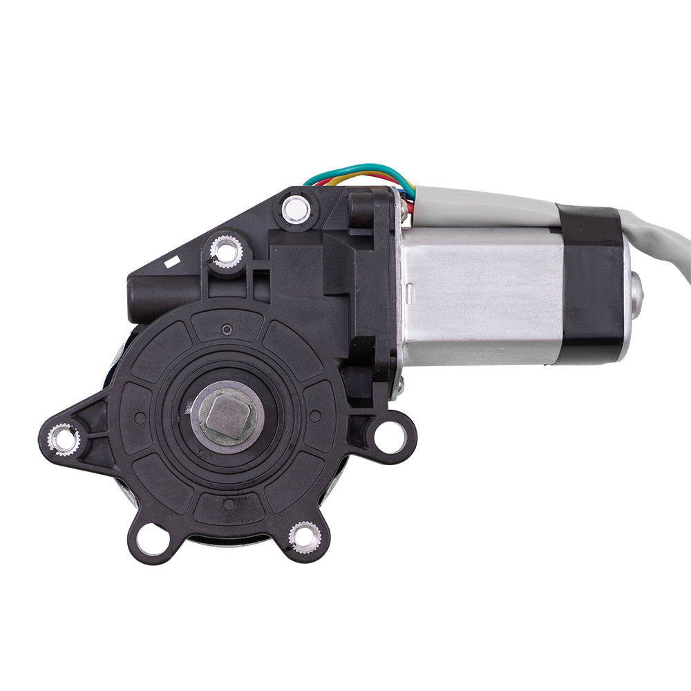Brock Aftermarket Replacement Front Driver Left Passenger Right Power Window Motor With 6 Pin Connector Set Compatible With 2003-2007 Nissan Murano