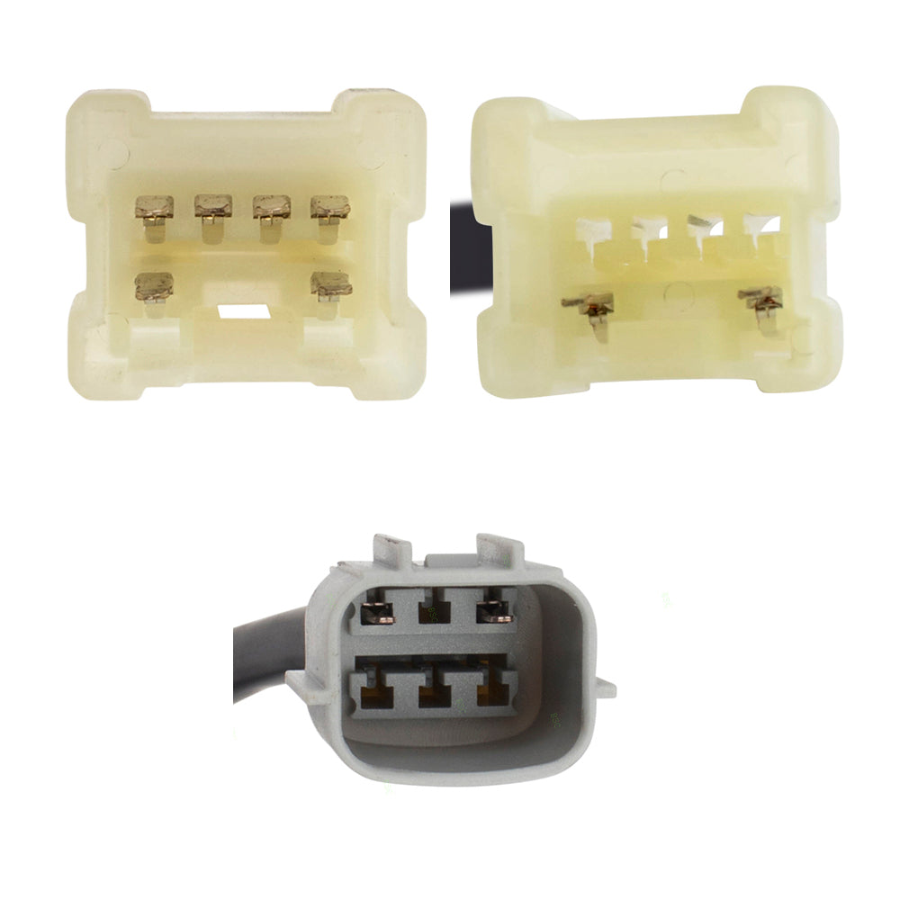 Brock Replacement Driver and Passenger Side Power Window Regulators with Motor 4 Piece Set Compatible with 2008-2013 Rogue & 2014-2015 Rogue Select