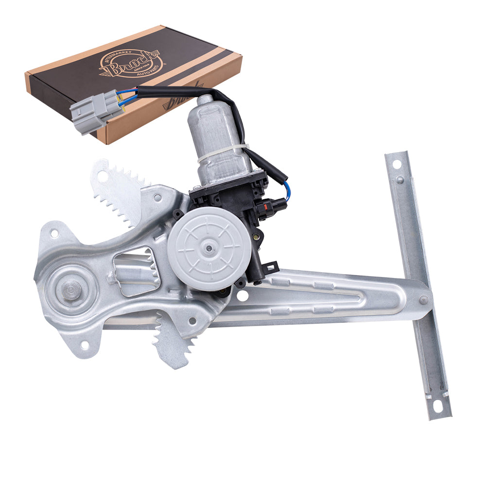 Brock Replacement Driver Left Rear Power Window Regulator With Motor Compatible With 13-24 Nissan Leaf 20-23 Nissan Sentra