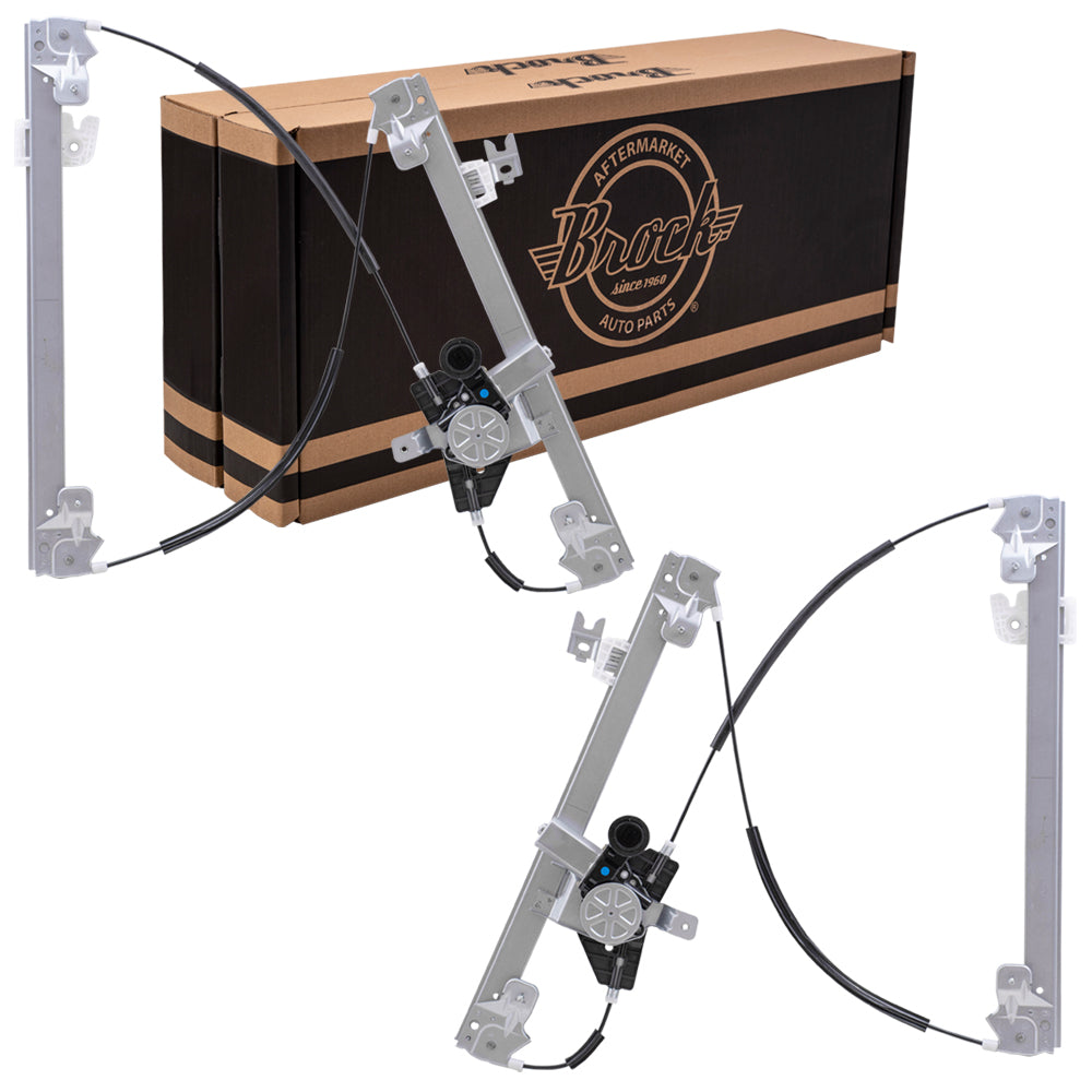 Window Regulator w/ Motor for 2013-2020 Pathfinder 6 Pin Connector Front 807213KA0A Set NI1350166