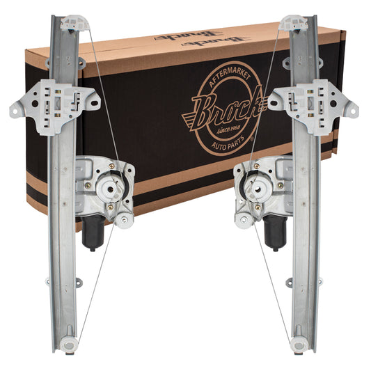 Window Regulator w/ Motor for 2014-2020 Rogue US/JPN 15-17 KOR Built Front 807214BA1A Set