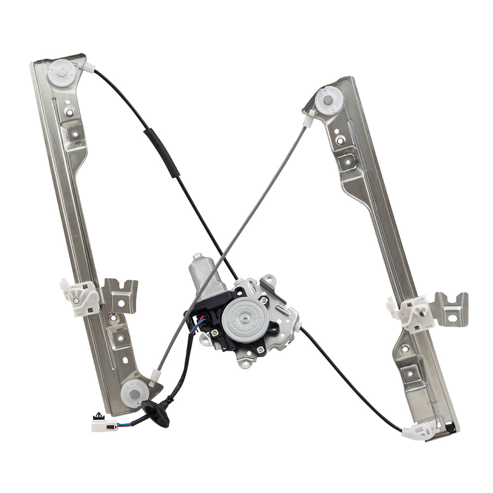 Brock Replacement Passengers Front Power Window Regulator w/2 Pin Motor Assembly Compatible with 02-06 Altima 80730-8J105