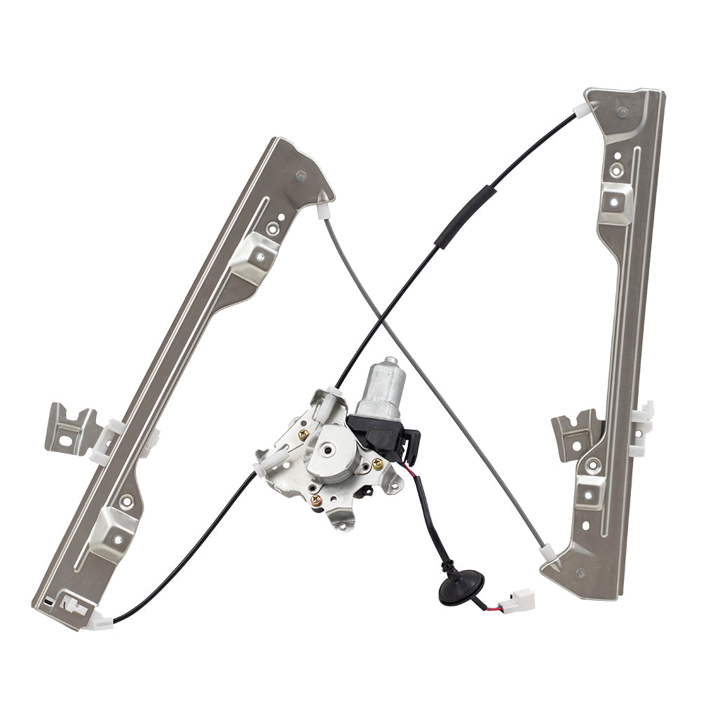 Brock Replacement Passengers Front Power Window Regulator w/2 Pin Motor Assembly Compatible with 02-06 Altima 80730-8J105