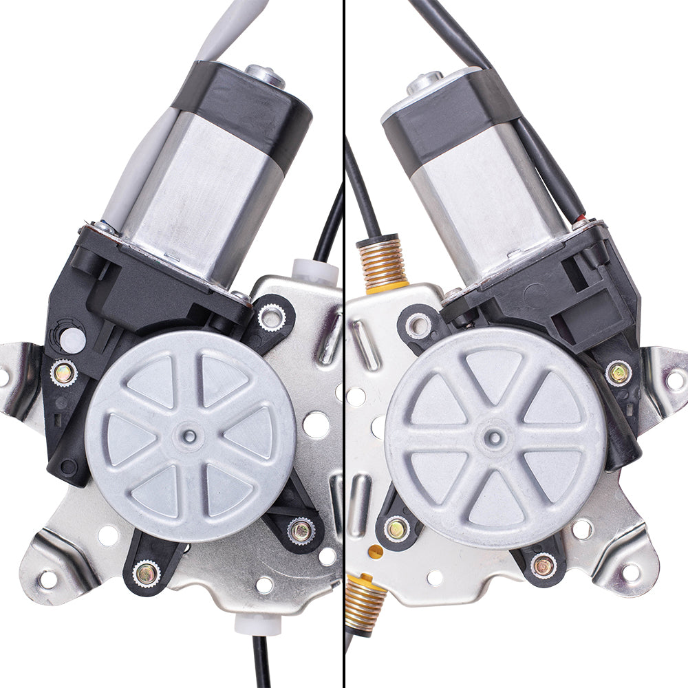 Brock Replacement Front and Rear Passenger Side Power Window Regulators with Motor Compatible with 2005-2010 Pathfinder Built to 04/2010 ONLY