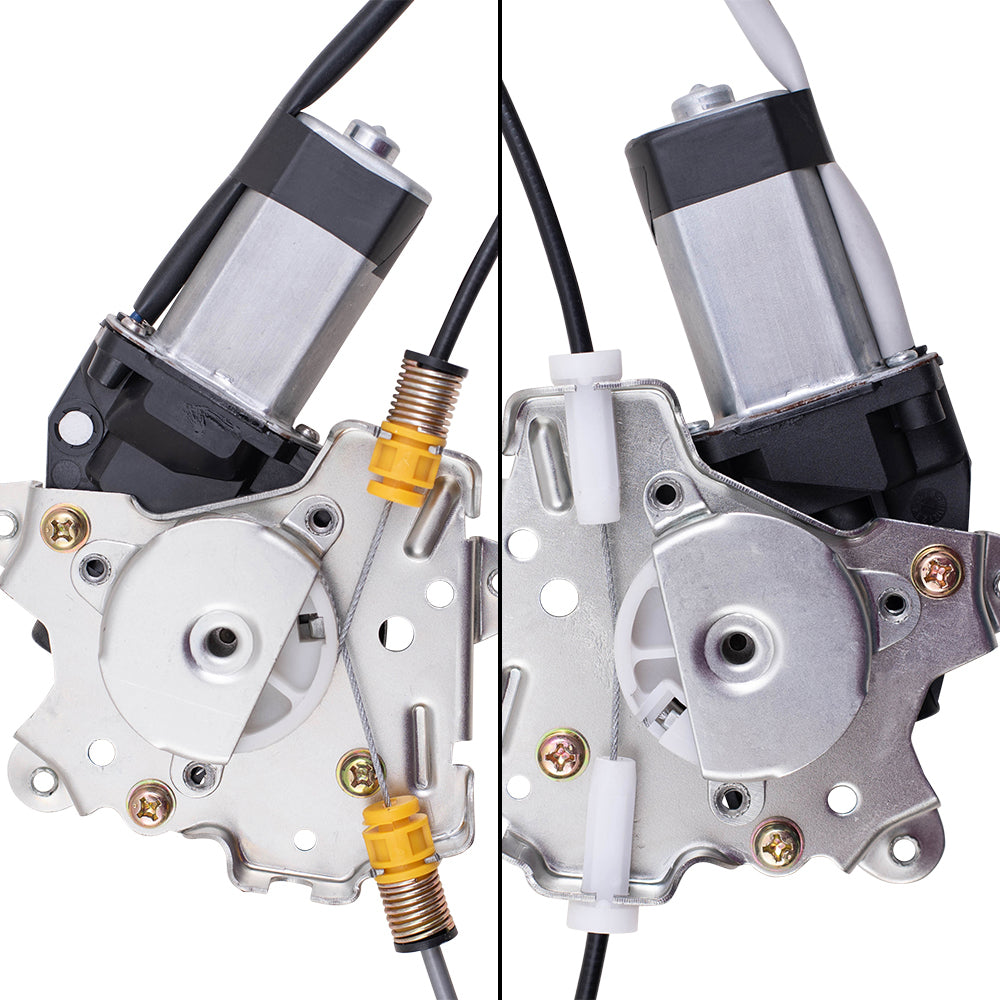 Brock Replacement Front and Rear Passenger Side Power Window Regulators with Motor Compatible with 2005-2010 Pathfinder Built to 04/2010 ONLY
