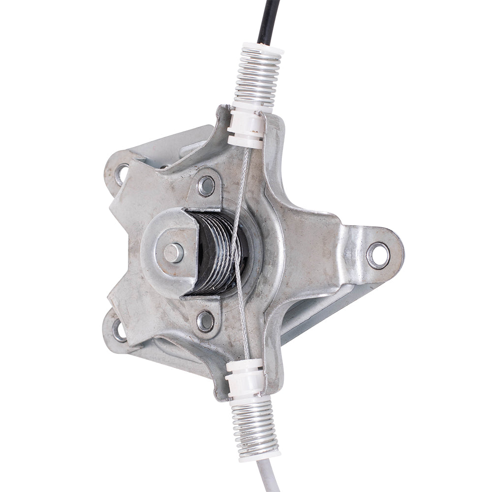 Brock Replacement Drivers Front Manual Window Lift Regulator Assembly Compatible with 86-97 Pickup Truck 80701-3B300