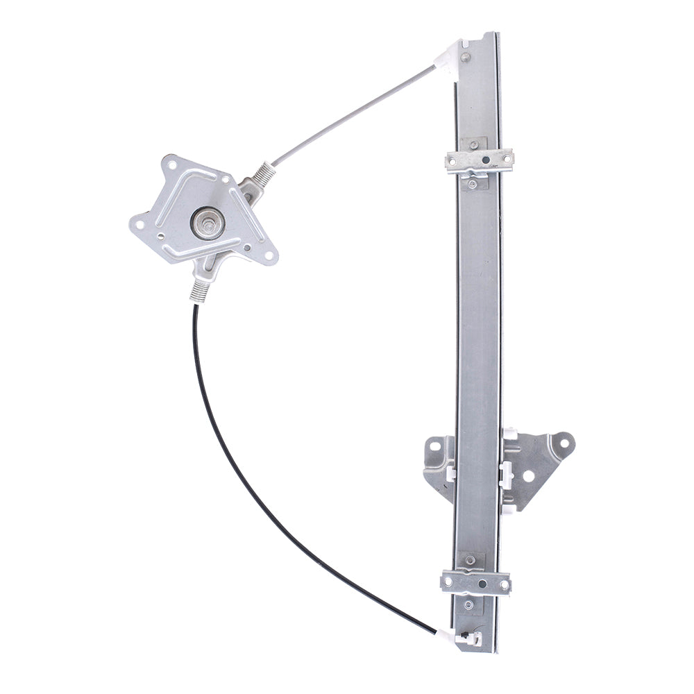 Brock Replacement Driver and Passenger Front Manual Window Lift Regulators Assemblies Compatible with 86-97 Pickup Truck 807013B300 807003B300