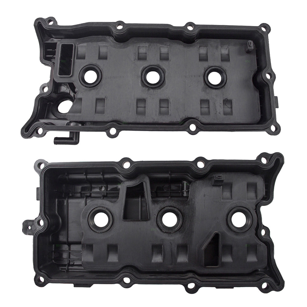 Brock Front & Rear 2 Pc Valve Covers With Gaskets Compatible With 2002-2008 Nissan Maxima 2002-2006 Nissan Altima 3.5L 2003-2007 Nissan Murano 2004-2009 Nissan Quest 2002-2004 INFINITI I35 4870-0003LR