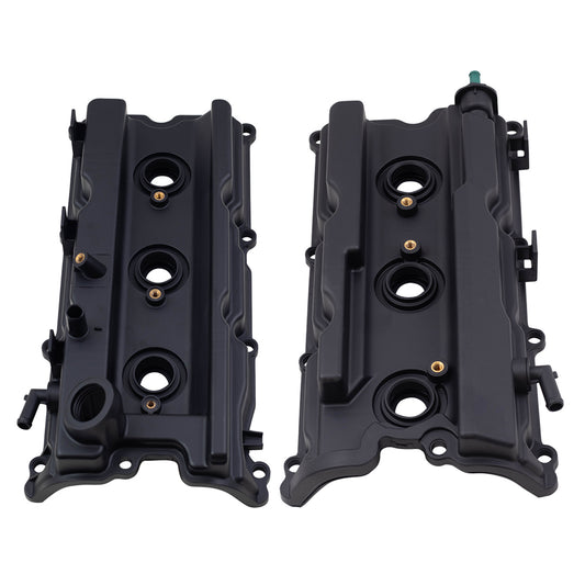 Brock Replacement Set Engine Valve Covers Compatible with 2005-2019 Frontier 4.0L 13264EA210 13264EA200