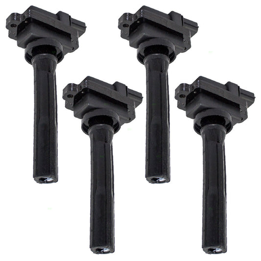 Brock Replacement 4 Piece Set Ignition Spark Plug Coils Compatible with Various Models 91177574 33410-77E22