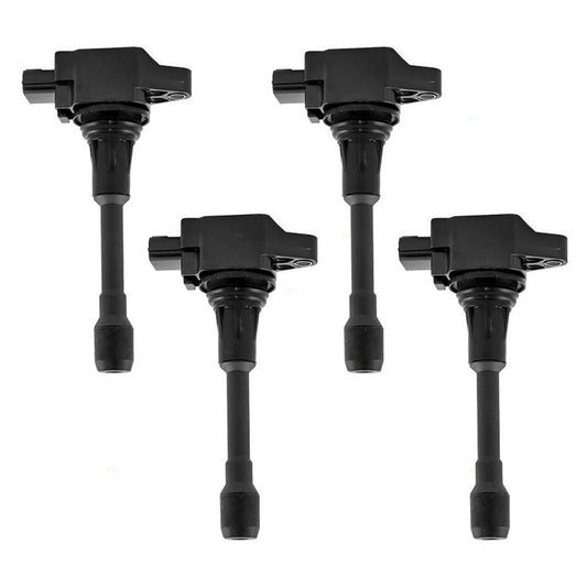 Brock Replacement for 4 Piece Set Four Ignition Spark Plug Coils Compatible with 07-15 Altima 4 cyl 22448-1KT1A