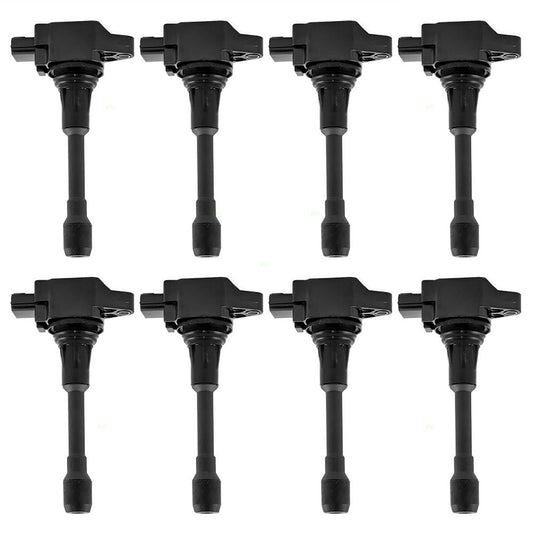 Brock Replacement for 8 Piece Set of Eight Ignition Spark Plug Coils Compatible with 07-15 Altima SUV 8 cyl 22448-1KT1A