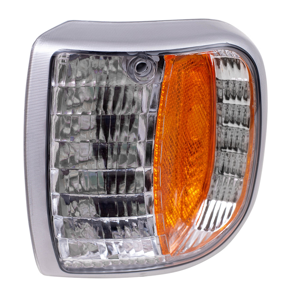 Brock Replacement Drivers Park Signal Corner Marker Light Lamp Lens Compatible with 94-97 Pickup Truck ZZM0-51-131