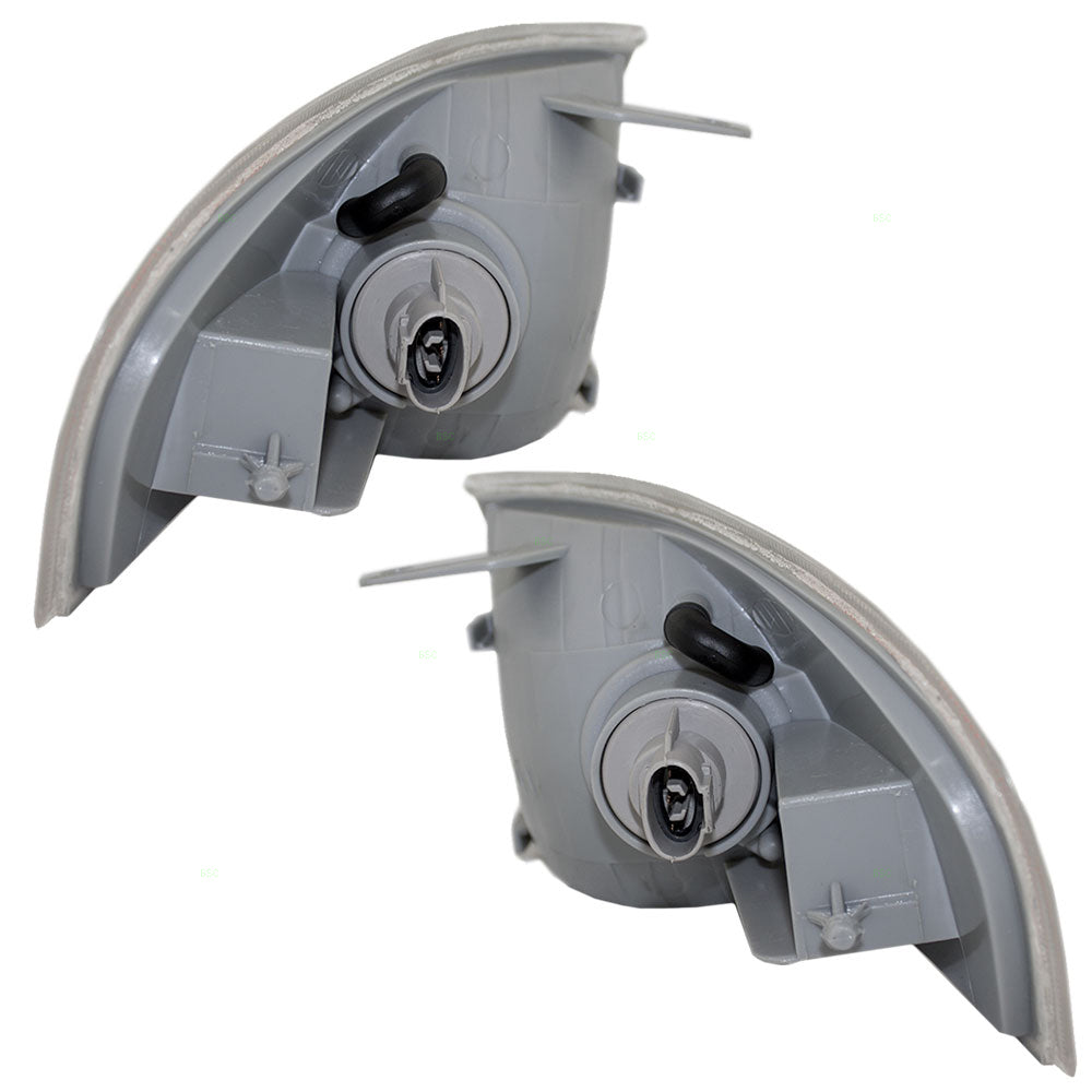 Brock Replacement Driver and Passenger Signal Side Marker Lights Lamps Compatible with 00-02 626 GG2A-51-070B GG2A-51-060B