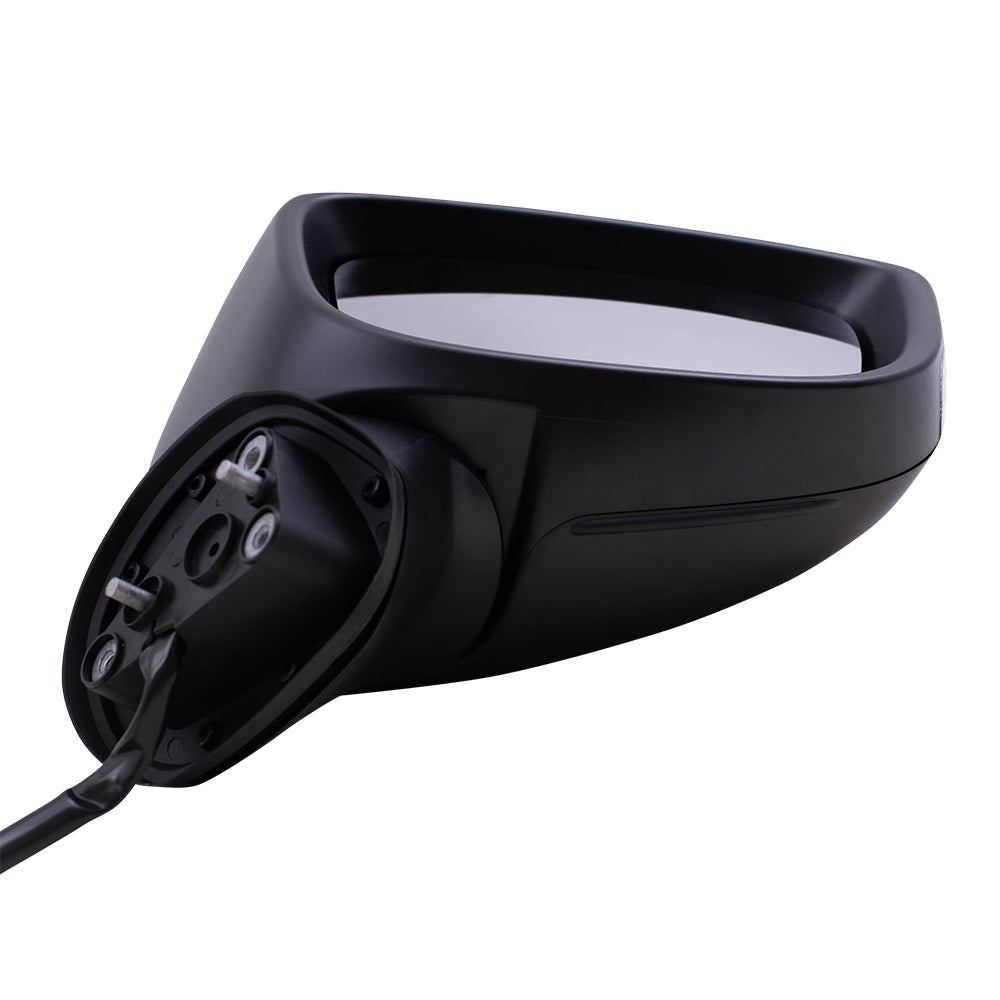 Replacement Set Power Mirrors w/ Signal Blind Spot Detection Compatible with 2014 2015 2016 Mazda3