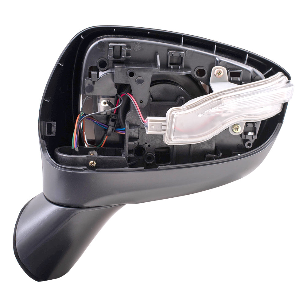 Replacement Driver Side Power Mirror Heated with Signal Compatible with 2015-2016 CX-5 KR23-69-181A
