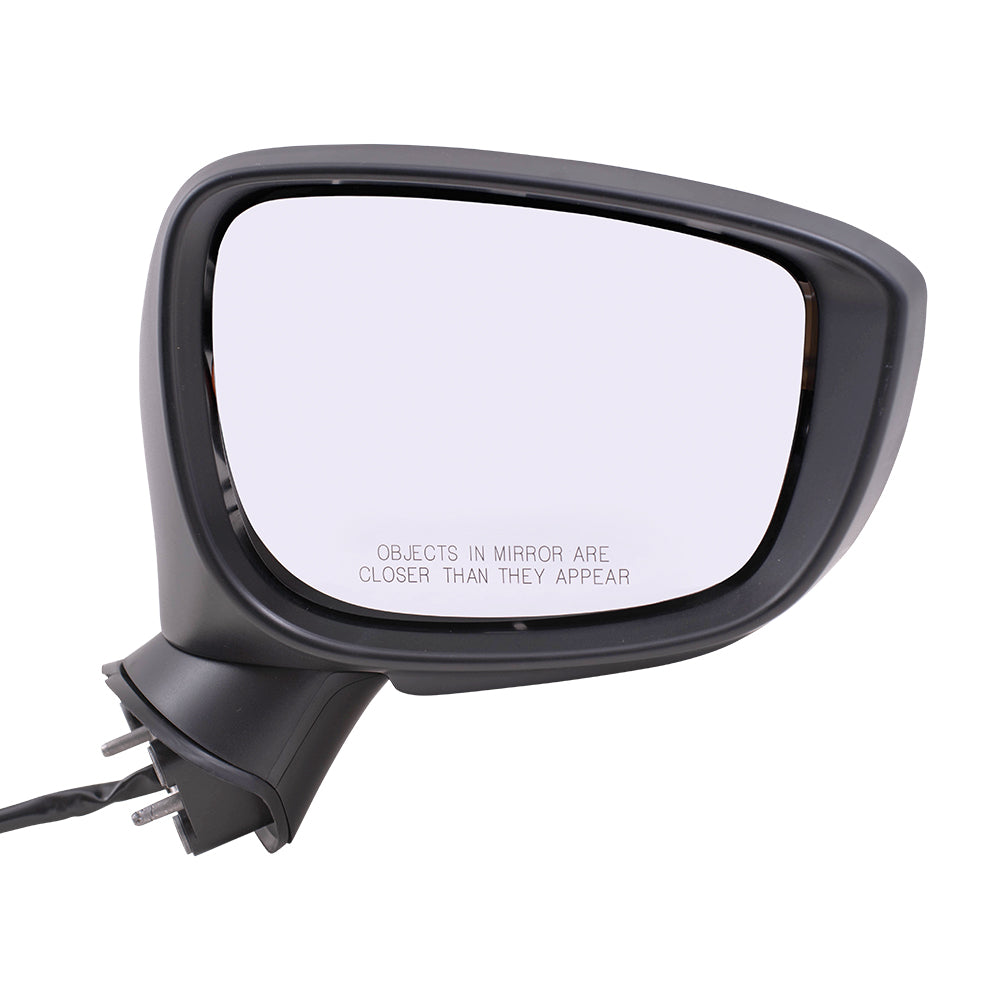 Replacement Set Driver and Passenger Side Power Mirrors Heated with Signal Compatible with 2016-2019 CX-3 DB2P-69-181B DB2P-69-121B