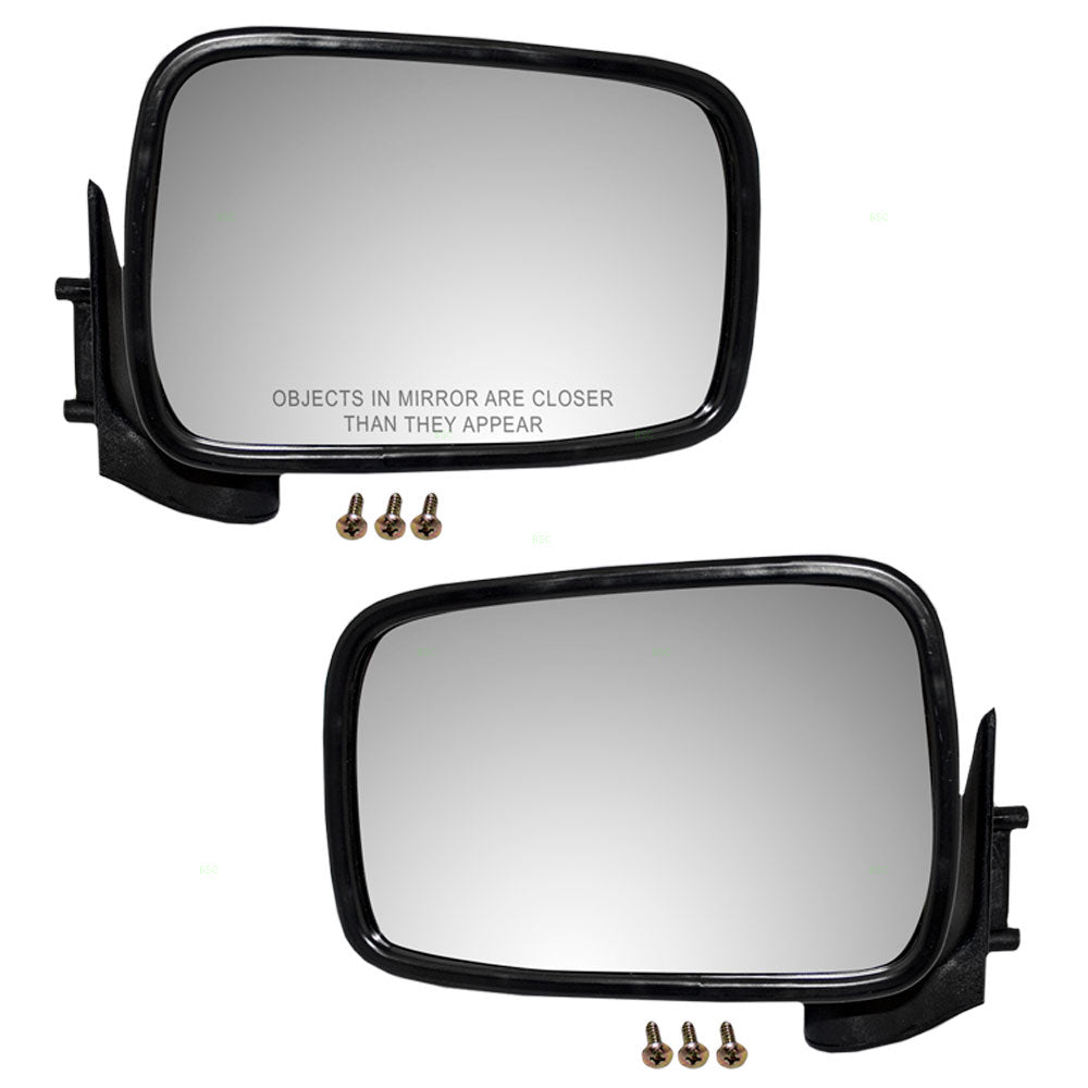 Manual Mirror for 1986-1987 B2000 1987-1993 B2200 1994-1996 B2300 1987-1993 B2600 1994-1996 B3000 UB4569180 Set