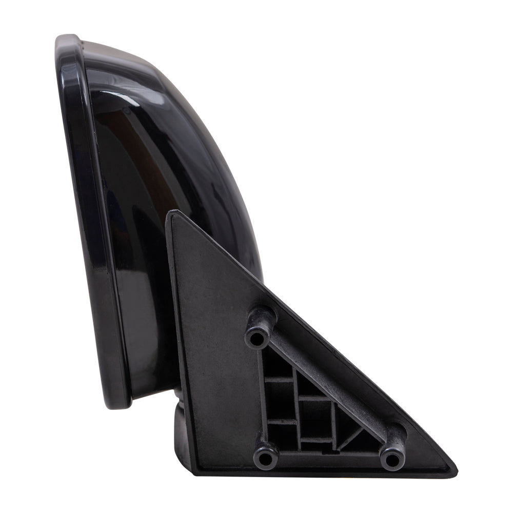 Brock Aftermarket Replacement Driver Left Manual Mirror Paint To Match Gloss Black Housing Compatible with 1986-1993 Mazda B-Series Pickup