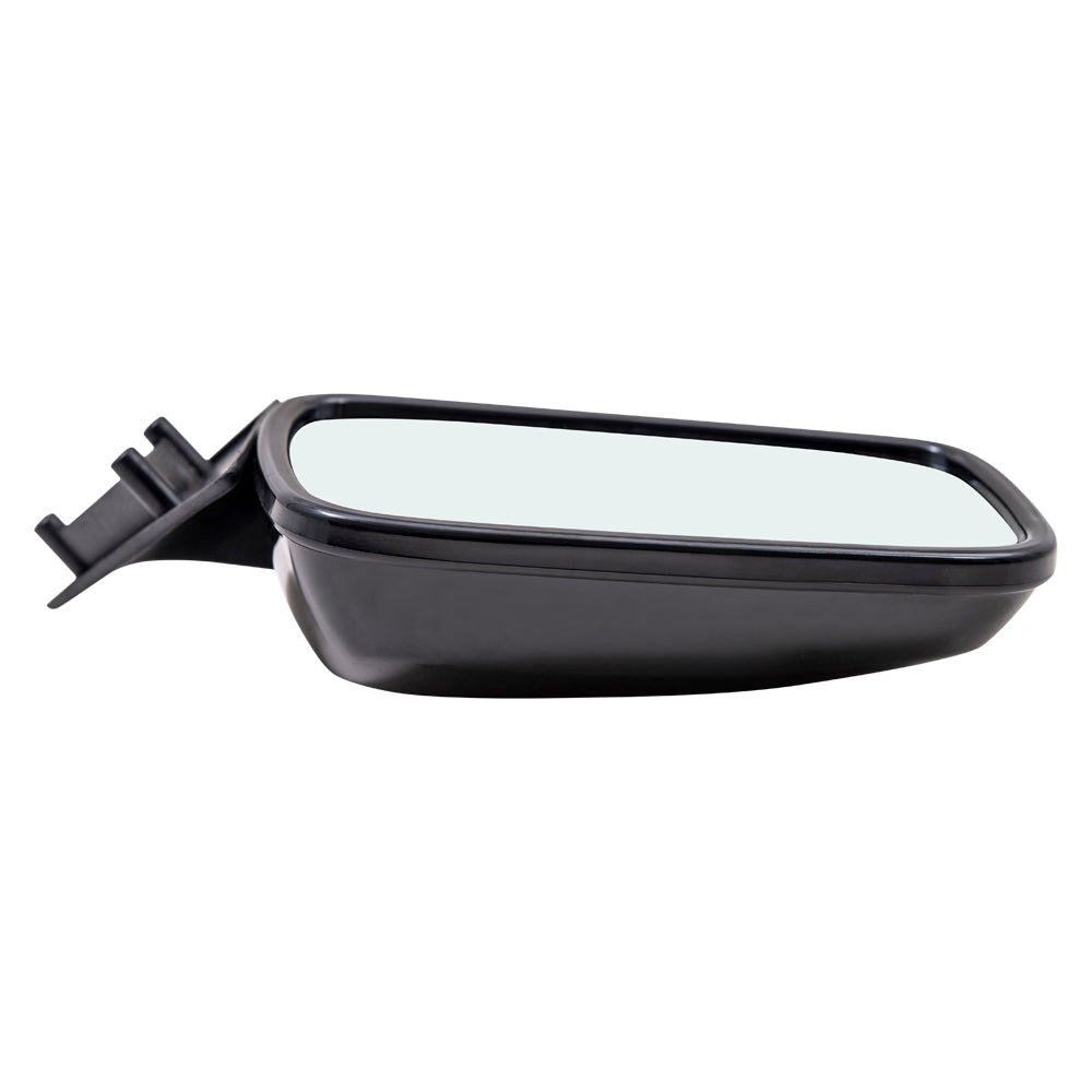 Brock Aftermarket Replacement Driver Left Manual Mirror Paint To Match Gloss Black Housing Compatible with 1986-1993 Mazda B-Series Pickup