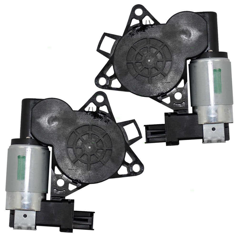 Brock Replacement Pair Set Power Window Lift Regulator Motors w/ 2 Pin Connectors Compatible with 04-17 CX-7 CX-9 RX-8 G22C5958XC GJ6A5858XC