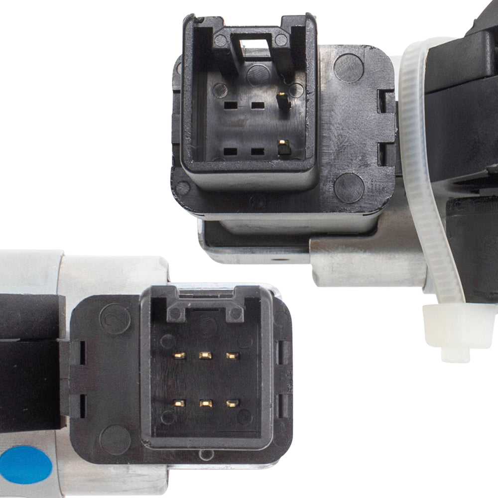 Brock Replacement Driver and Passenger Side Power Window Regulators with Motor 4 Piece Set Compatible with 2007-2015 Mazda CX-9