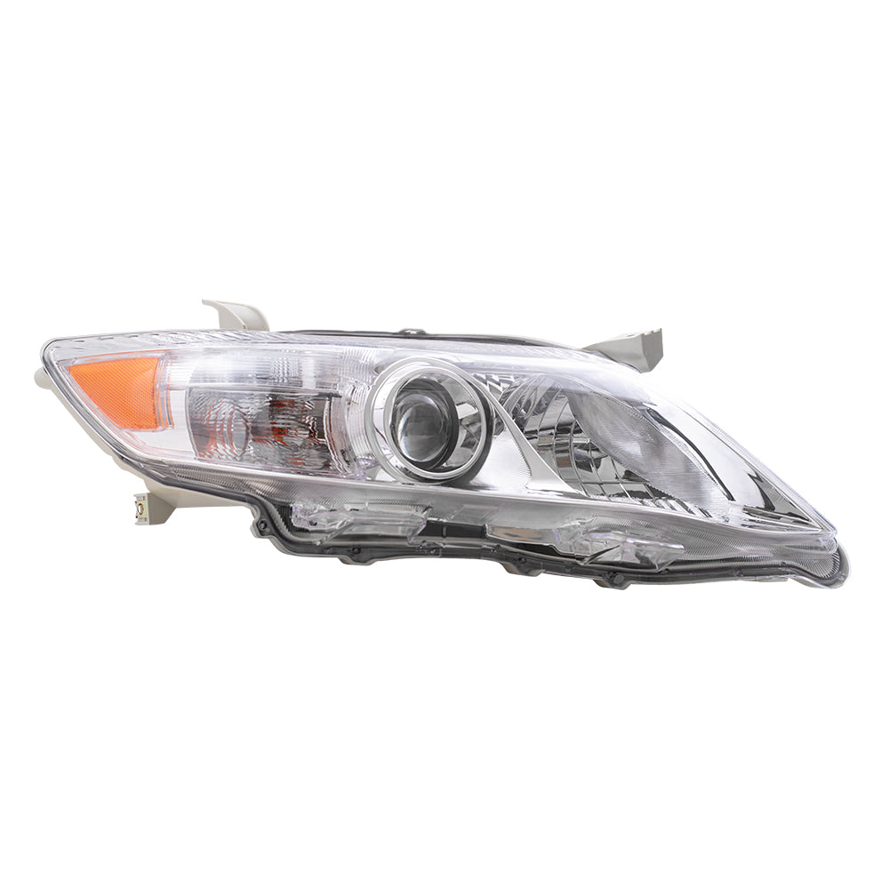 Brock Replacement Passengers Headlight Headlamp with Clear Lens Compatible with Camry 81110-06500