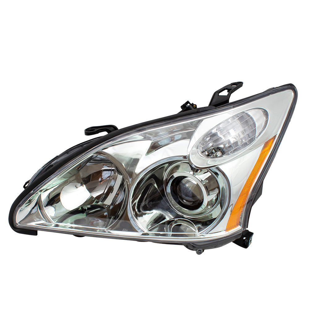 Brock Replacement Driver and Passenger HID Headlights Headlamp Units Compatible with 2004-2006 RX330 SUV 8118548210 8114548210