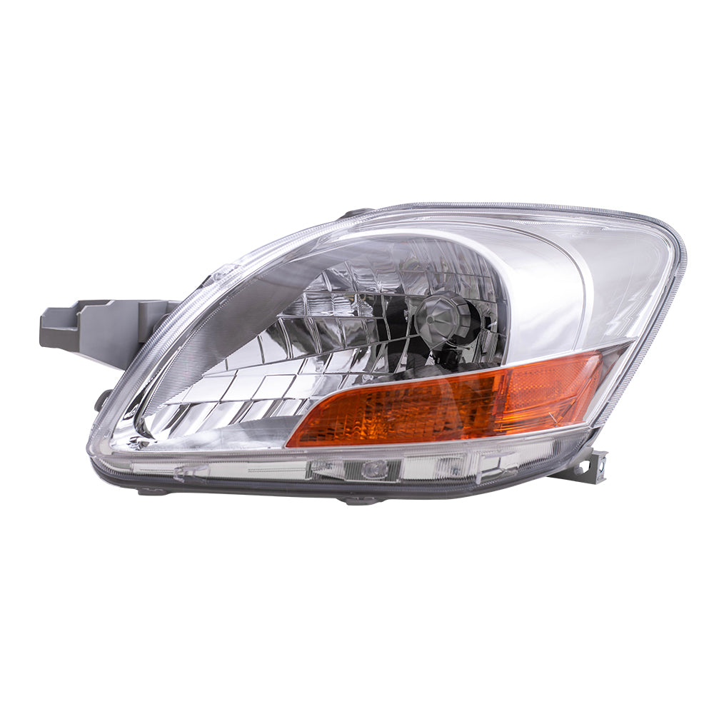 Brock Replacement Drivers Headlight Headlamp Compatible with Yaris 81170-52740