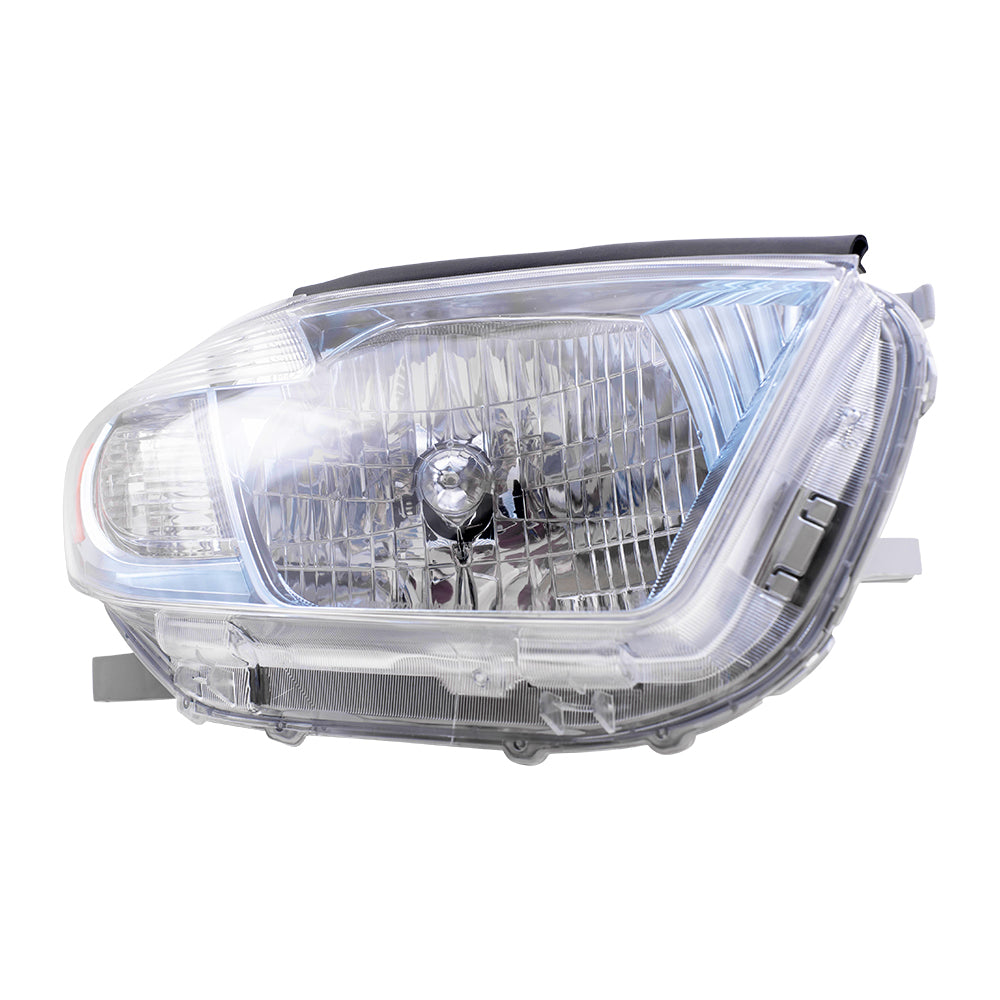 Brock Replacement Driver and Passenger Headlights Headlamps Compatible with 2008-2010 Highlander Hybrid SUV 8117048480 8113048490