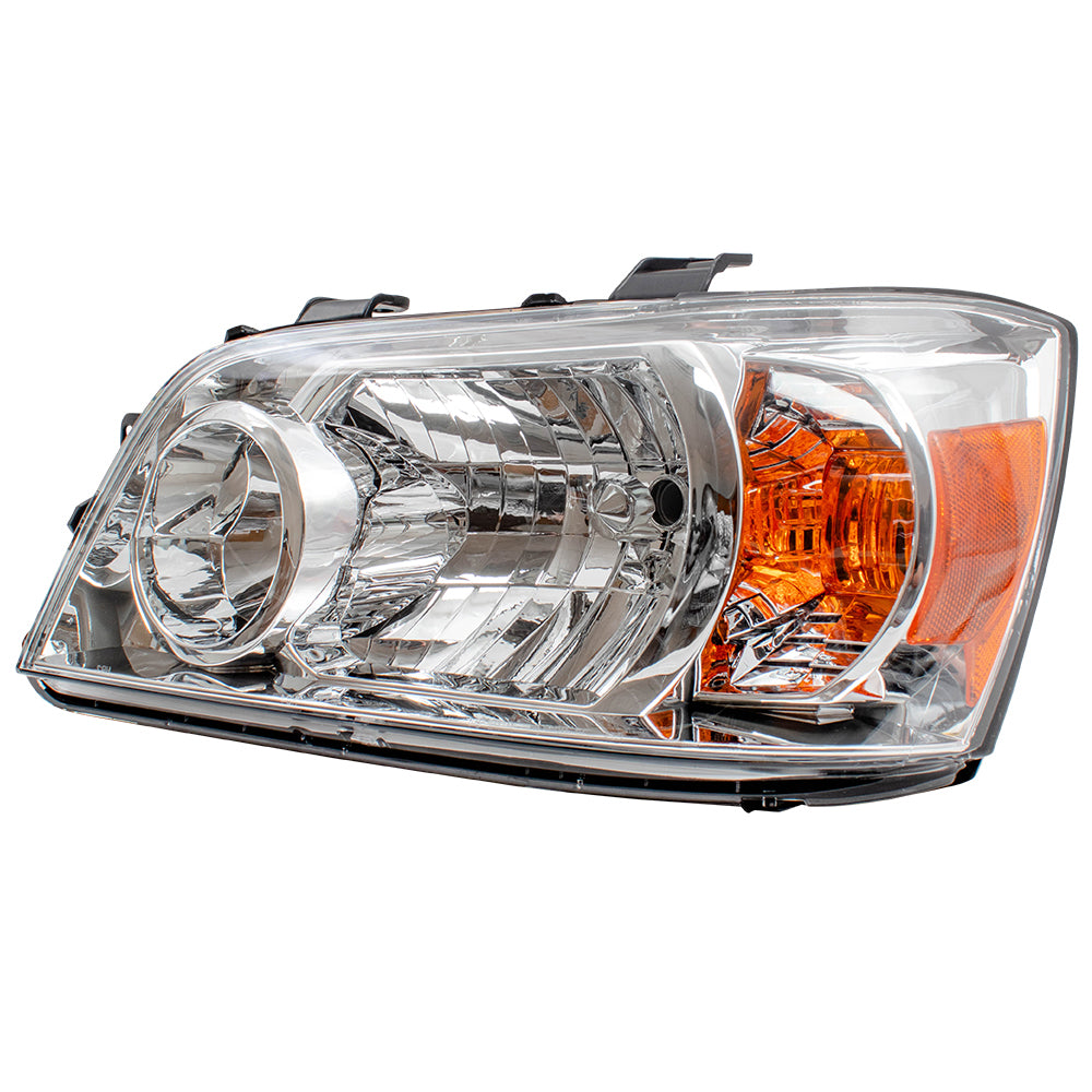 Brock Replacement Drivers Halogen Combination Headlight Park Signal Lamp Unit Compatible with 06 Highlander Hybrid 81170-48310 TO2518104 1592025
