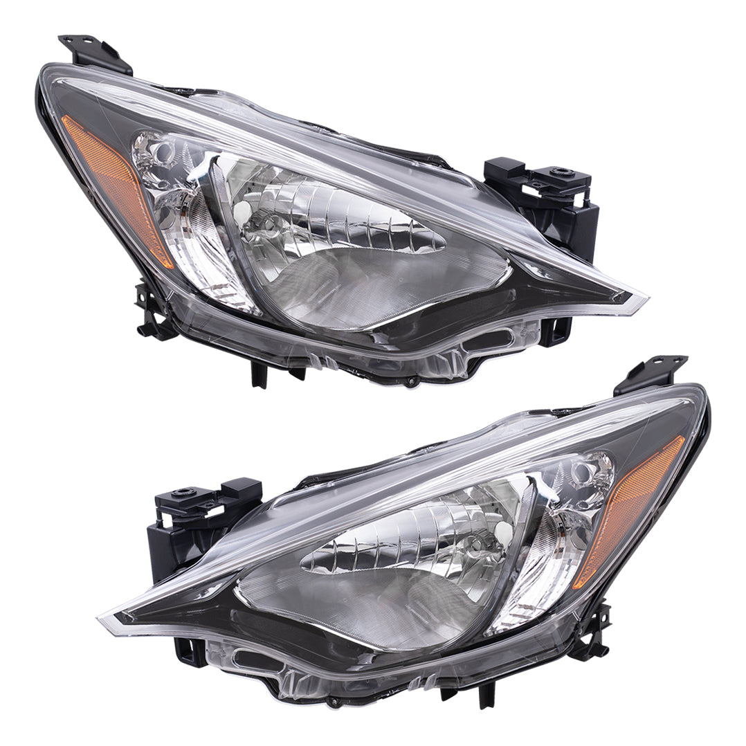 Brock 6221-0094LR-CAPA Replacement Halogen Headlight Set