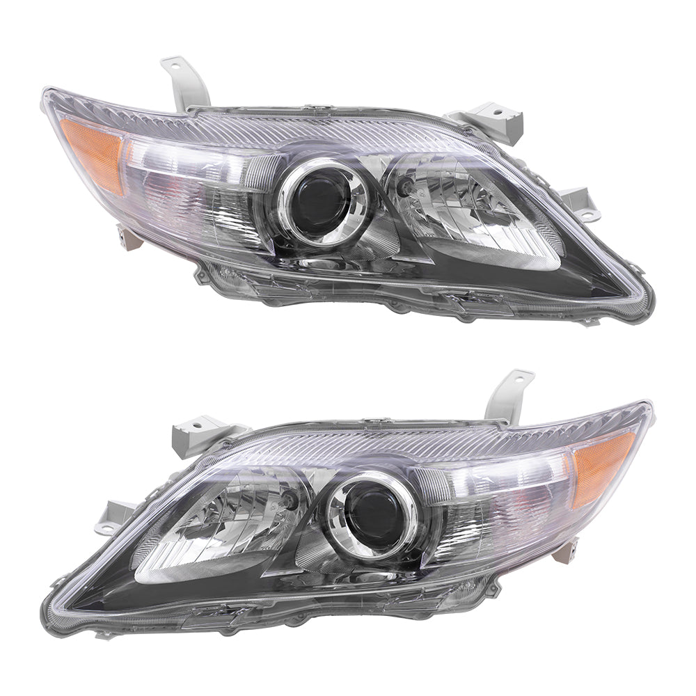Headlight for 2010-2011 Camry SE w/ Smoked Lens USA Built 8115006510 Set
