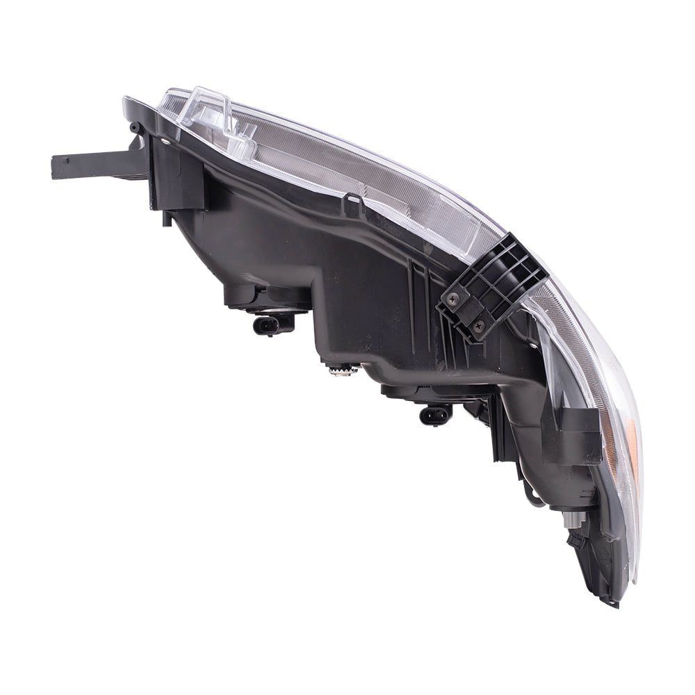 Brock Replacement Drivers Headlight Headlamp with Black Housing Compatible with Corolla 8115002B60