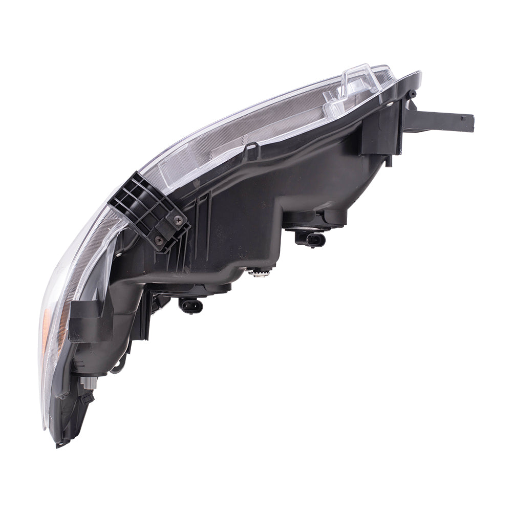 Brock Replacement Passengers Headlight Headlamp with Black Housing Compatible with Corolla 8111002B60