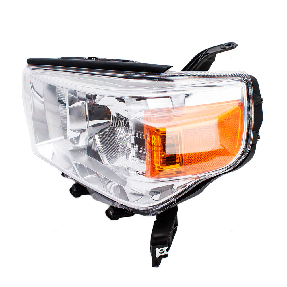 Brock Replacement Drivers Combination Headlight Headlamp Unit w/ Chrome Bezel Compatible with 4Runner 8117035520