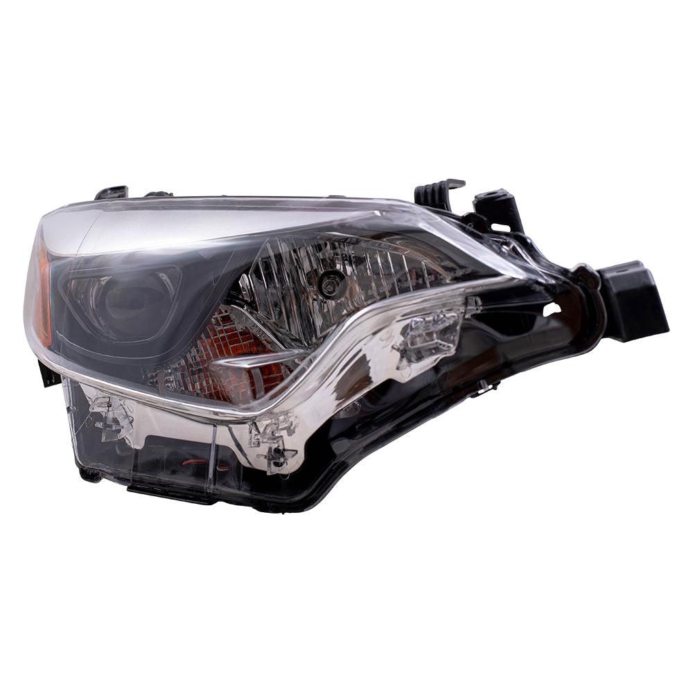 Brock Replacement Passengers Headlight Headlamp Lens Compatible with Corolla 81110-02E60