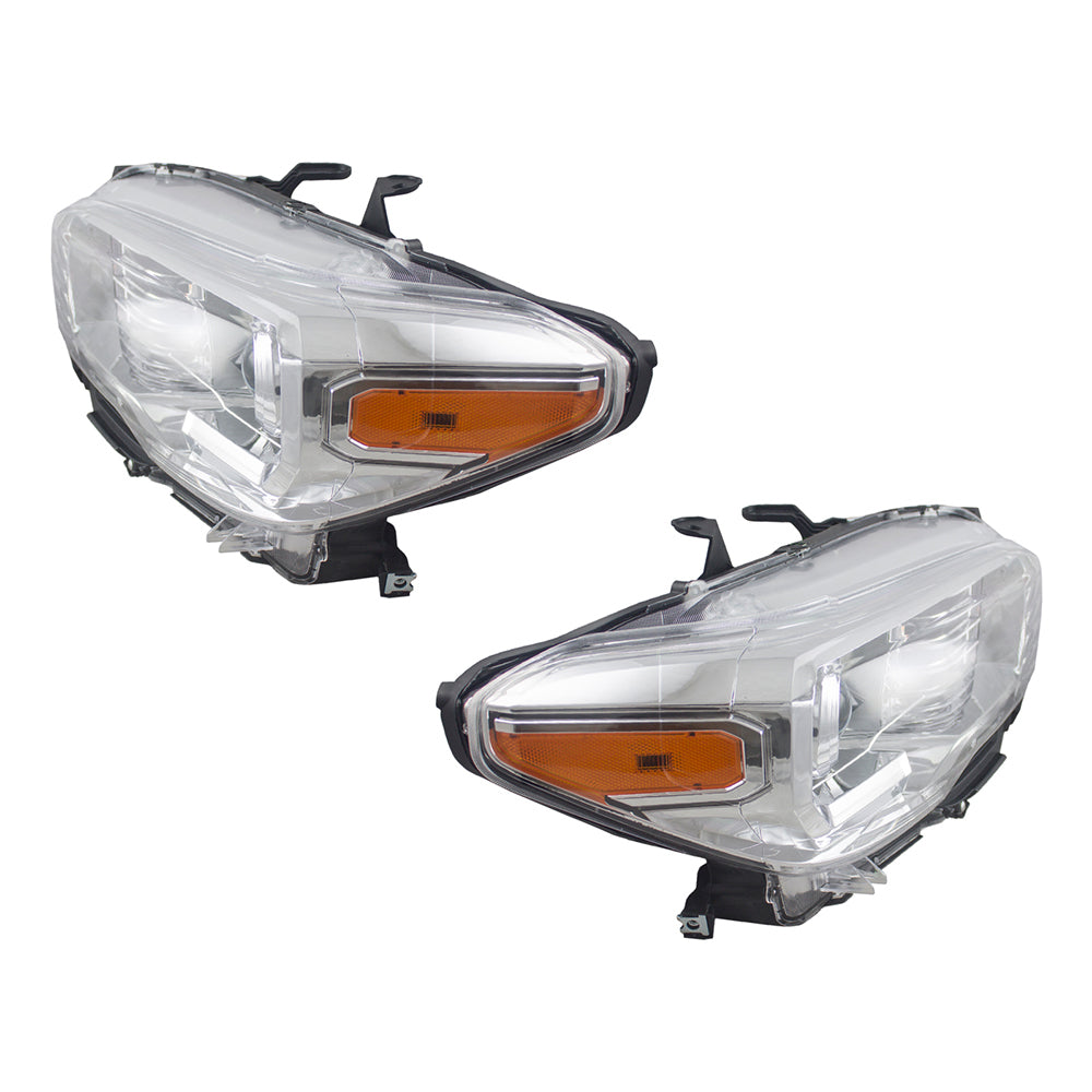 Headlight for 2016-2019 Tacoma w/o Fog Lights w/o LED Daytime Running Light 8115004250 Set