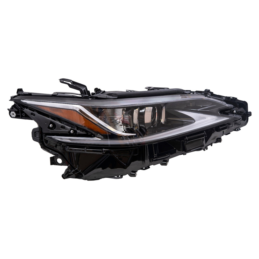 Brock Aftermarket Replacement Passenger Right LED Combination Headlight Assembly Without LED Signal Light Compatible With 2019-2020 Lexus ES 300H North America Built