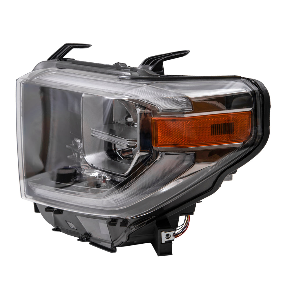 Headlight for 2018 Tundra LED Smoked Chrome Accent 811500C210 Left TO2502263