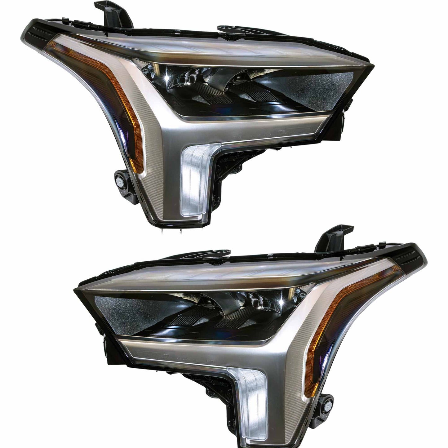 Brock Driver Left Passenger Right LED Combination Headlight Without LED Signal Light Set Compatible with 2022-2024 Toyota Tundra 2022-2024 Toyota Tundra Hybrid 2023-2025 Toyota Sequoia 6221-0199LR