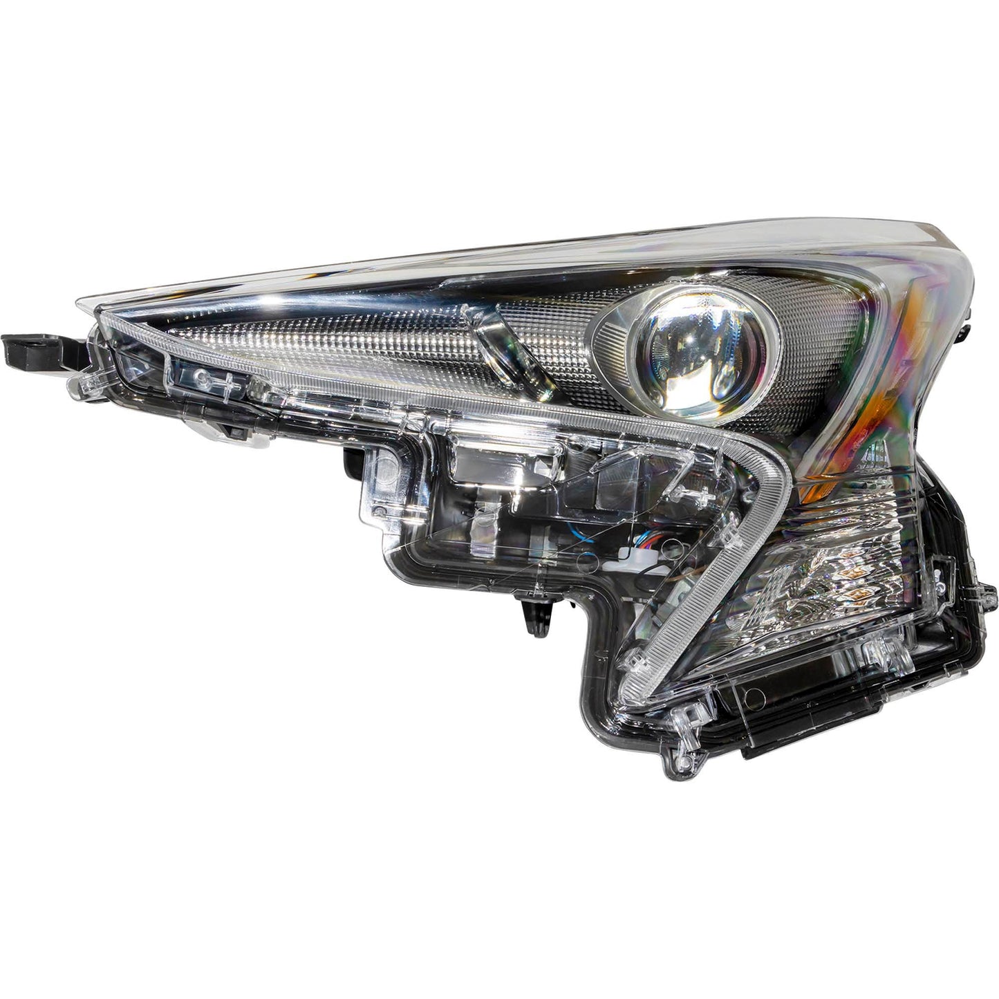 Brock Driver Side Left LED Combination Headlight Assembly Compatible with 2016-2018 Toyota Prius Without Fog Lights 6221-0200L