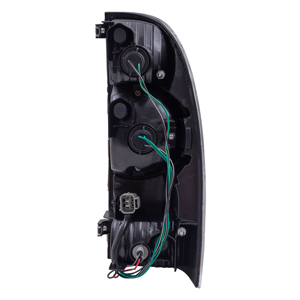 Brock Replacement Drivers Tail Light with LED Center Lens Compatible with 2005-2015 Tacoma Pickup Truck 8156004160